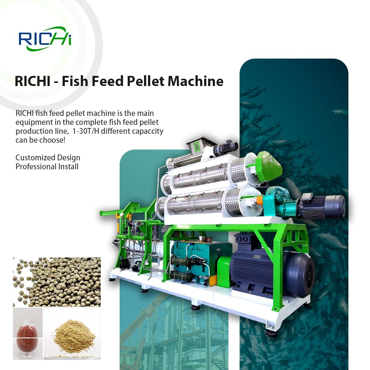 fish feed pellet machine